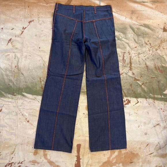 Vintage 1970s flared jeans Measure 32x31 - Picture 2 of 4